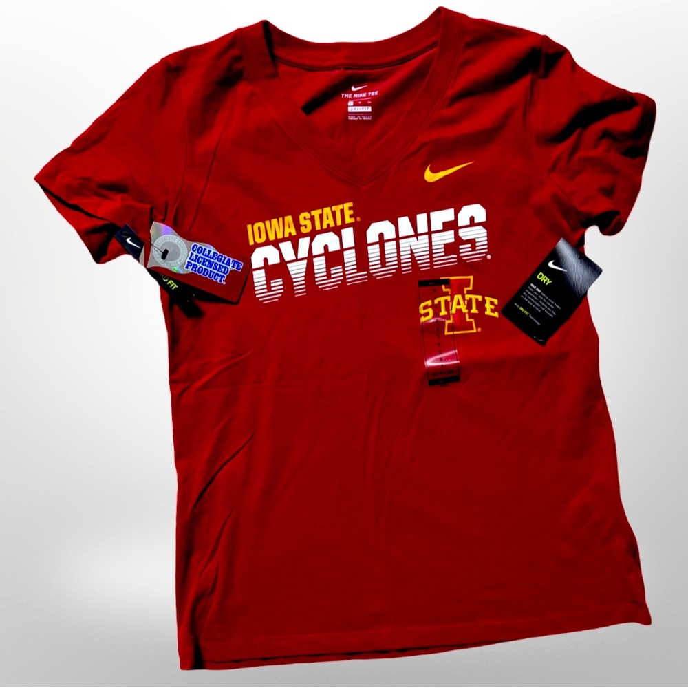 Brand New Iowa Cyclones Vneck Tshirt, Womens small